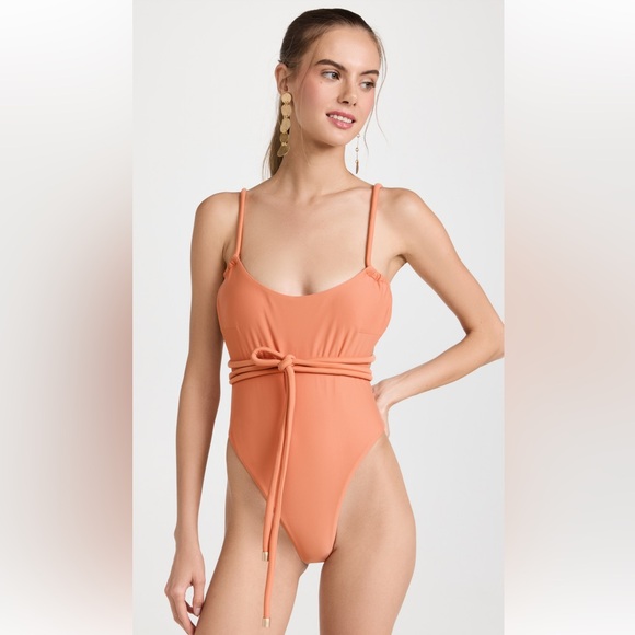 ANDREA IYAMAH | LIMA PEACH ONE PIECE SWIMSUIT, Size S *NWT* - Picture 4 of 11